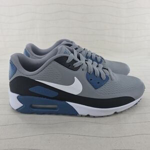 Nike Mens Air Max 90 Golf Shoes Particle Grey Marina Blue Shoes CU9978-004 Sz 7